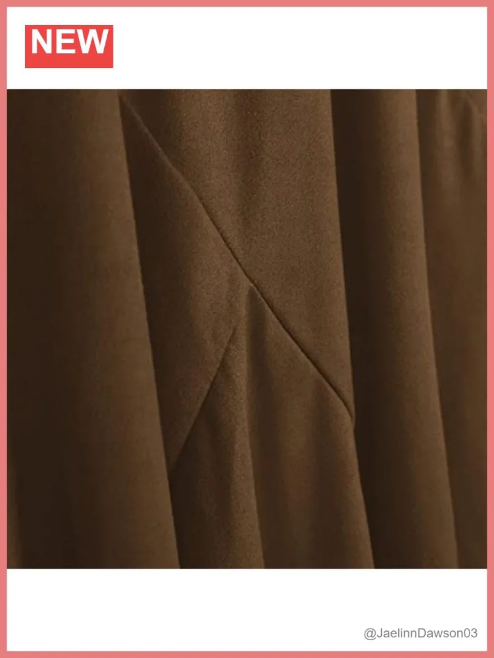 Faux Suede Elastic Waist Midi A-Line Flowy Skirt